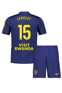 Atletico Madrid Clement Lenglet #15 Babytruitje Uit tenue Kind 2025-26 Korte Mouw (+ Korte broeken)